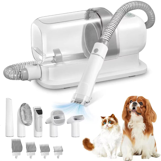 Dog Grooming Vacuum and Pet Grooming Kit with 2.3L Capacity for Efficient Pet Hair Removal